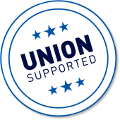 Union Supported badge